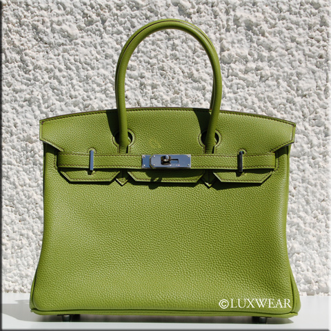 Vert Anis  Togo&Palladium 30cm HERMES BIRKIN BAG