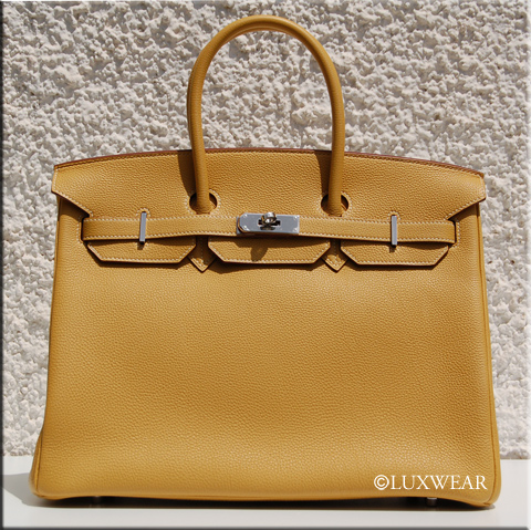 Curry Togo & Palladium  35cm HERMES BIRKIN BAG