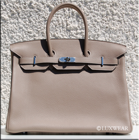 Gris Tourterelle & Palladium 35cm HERMES BIRKIN BAG