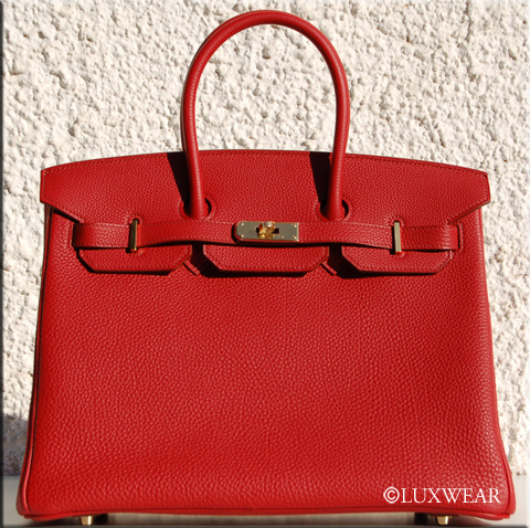 Rouge Garance Togo & Gold 35cm HERMES BIRKIN BAG