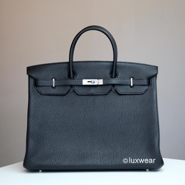Black Togo & Silver 40cm HERMES BIRKIN BAG