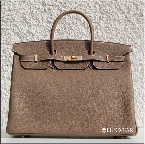 Etoupe Togo& Gold 40cm HERMES BIRKIN BAG